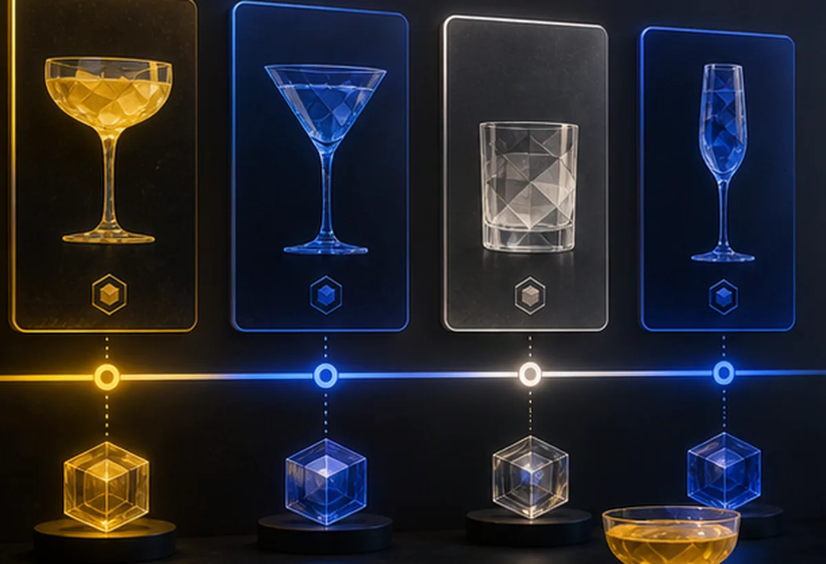 Cocktail-Inspired NFT Art Direction: From Bottle Motif to Collectible System supporting visual